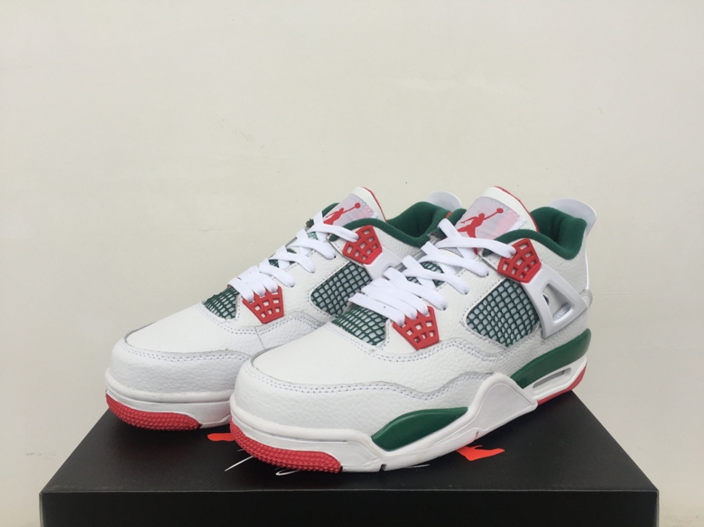 Air Jordan 4 NRG White Green Red Shoes